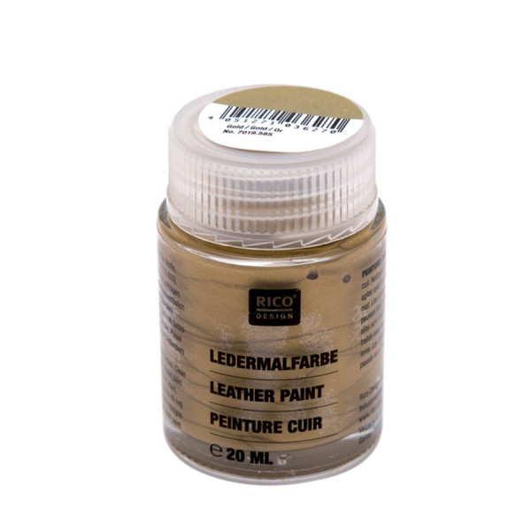 Peinture cuir - or - 20 ml