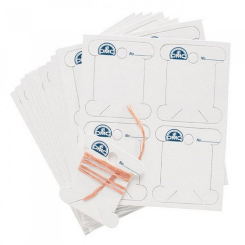 Cartes en carton pour fils à broder - 56 pcs