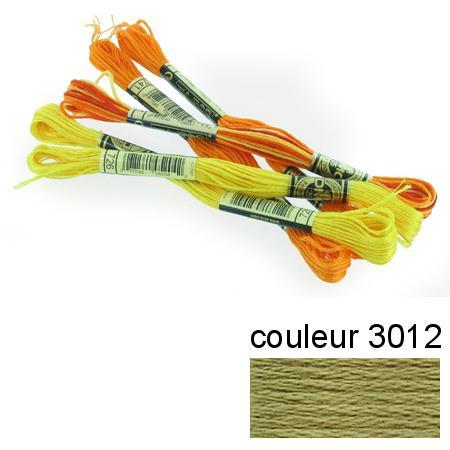 Fil à broder 117 mouliné - couleur 3012