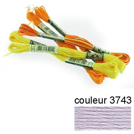 Fil à broder117 mouliné - couleur 3743