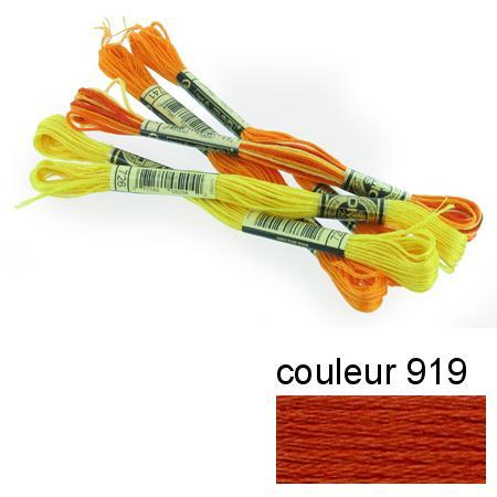 Fil à broder 117 mouliné - couleur 919