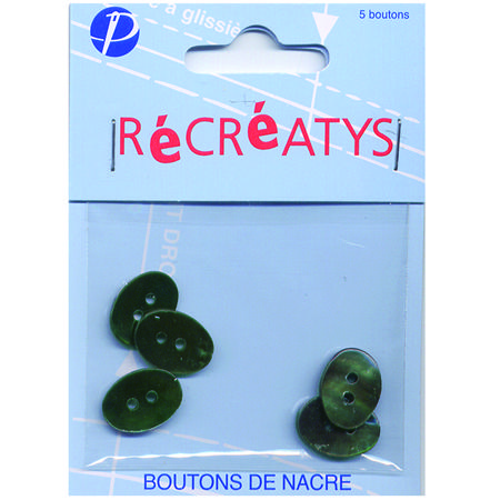 Boutons nacre - Ovales
