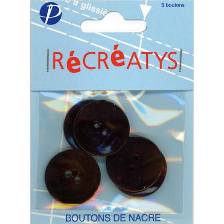 Boutons nacre - Ronds