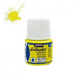 Sétacolor Tissus Clairs - 45 ml - Jaune Citron