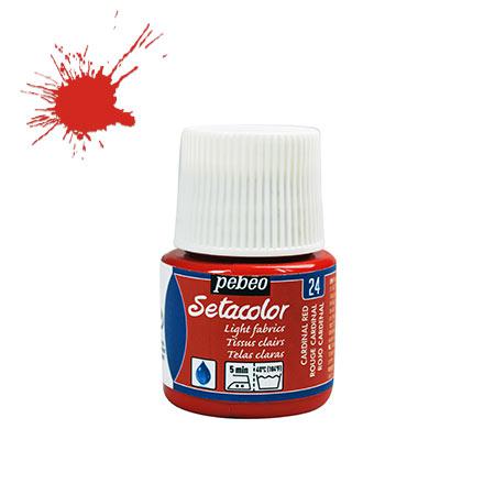 Sétacolor Tissus Clairs - 45 ml - Rouge Cardinal