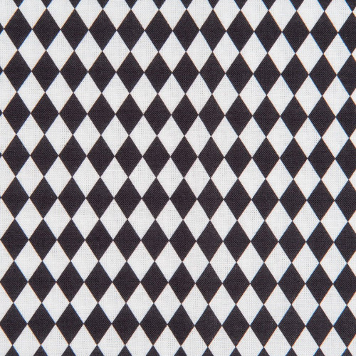 Coupon de tissu - Losanges - noir - 50 x 140 cm