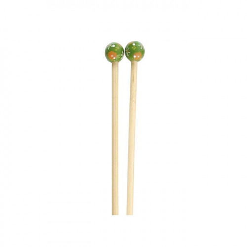 Aiguilles à tricoter en bambou - N° 5 - vert