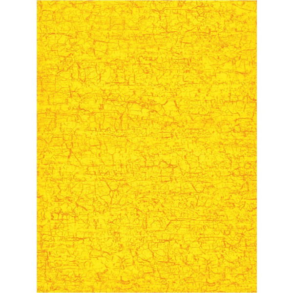 Feuille Décopatch - Jaune craquelé - 30 x 40 cm