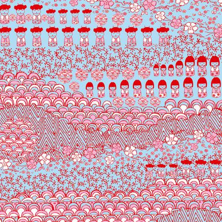 Feuille Décopatch - Inspiration Japonaise - 30 x 40 cm
