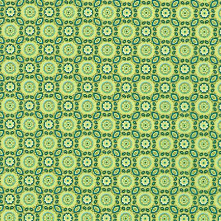 Feuille Décopatch - Formes arrondies sur fond vert - 643 - 30 x 40 cm