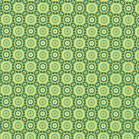 Feuille Décopatch - Formes arrondies sur fond vert - 643 - 30 x 40 cm