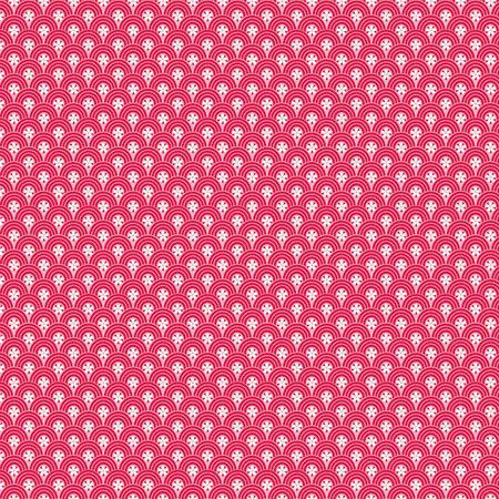 Feuille Décopatch - Formes arrondies sur fond rose - 660 - 30 x 40 cm