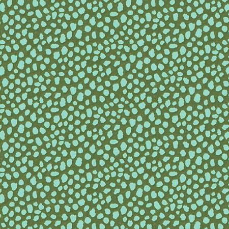 Feuille Décopatch - Formes de galets sur fond vert - 662 - 30 x 40 cm
