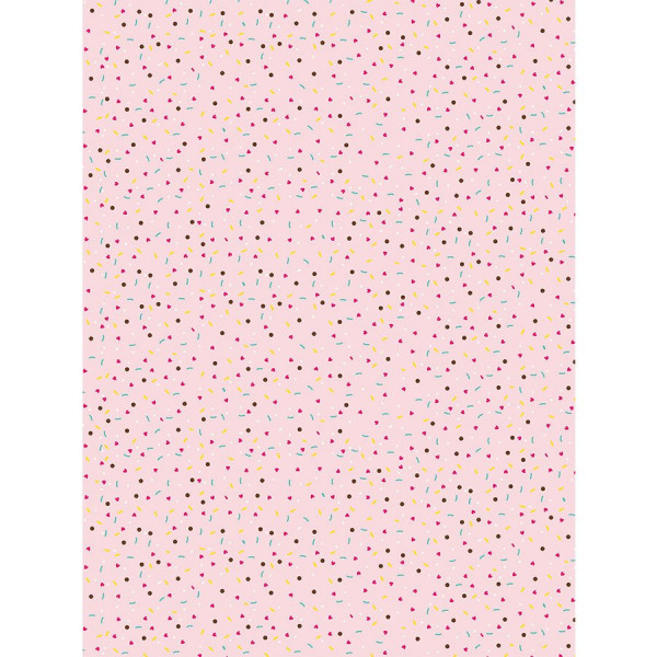 Feuille Décopatch 681 - Pépites sur fond rose - 30 x 40 cm