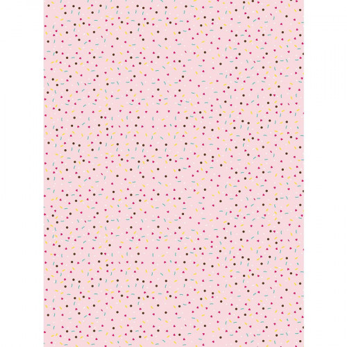Feuille Décopatch 681 - Pépites sur fond rose - 30 x 40 cm