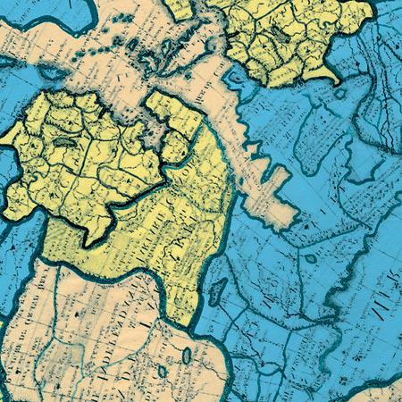 Feuille Décopatch - Carte du monde - 691 - 30 x 40 cm