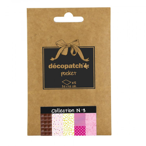 Déco Pocket - Lot de 5 papiers - Numéro 3