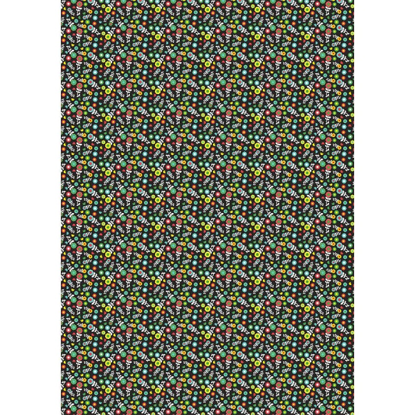 Feuille Décopatch - Mini fleurs rétro - 720 - 30 x 40 cm