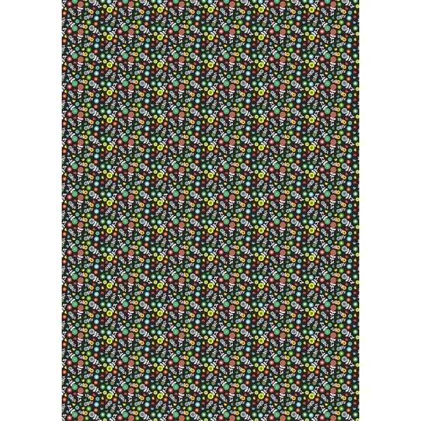 Feuille Décopatch - Mini fleurs rétro - 720 - 30 x 40 cm