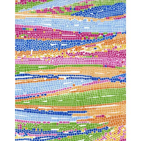 Feuille Decopatch - Mosaïque bleu - 30 x 40 cm