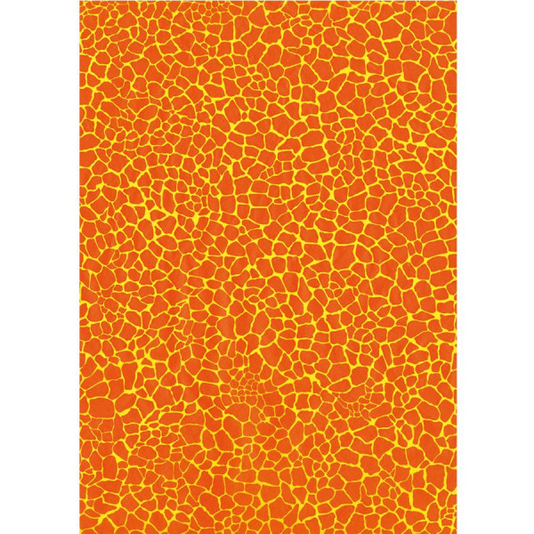 Feuille Décopatch - Effet mosaïque orange - 30 x 40 cm