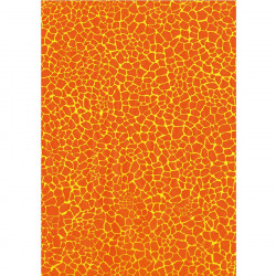 Feuille Décopatch - Effet mosaïque orange - 30 x 40 cm