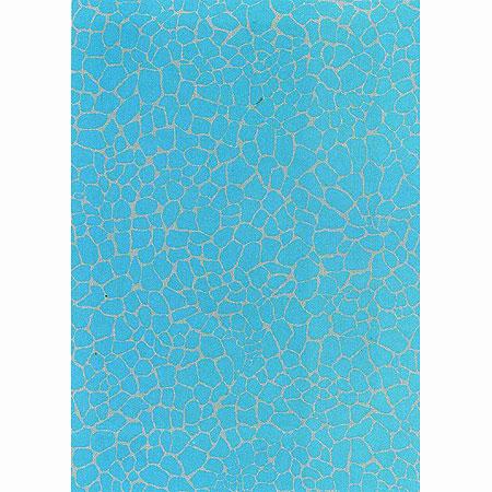 Feuille Décopatch - Effet mosaïque turquoise - 30 x 40 cm