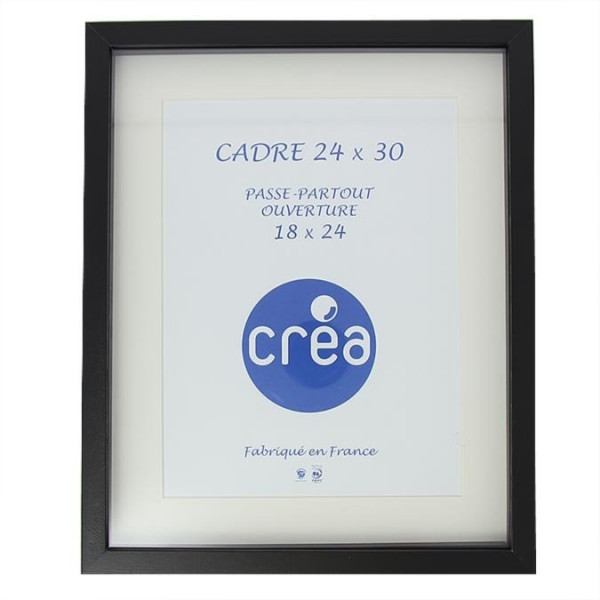 Cadre Vitrine Carla 3D - 24x30 cm - Noir