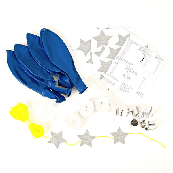 Kit ballon personnalisable - Bleu - 8 pcs