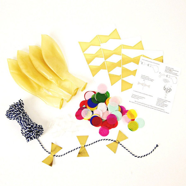Kit ballon confettis - Multicolore - 8 pcs
