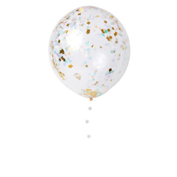 Kit Ballons confettis irisés