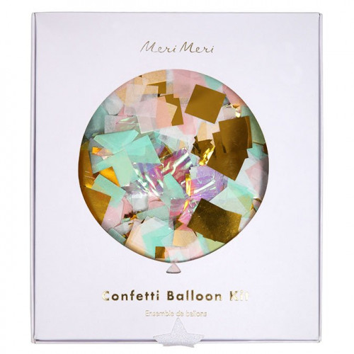 Kit Ballons confettis irisés