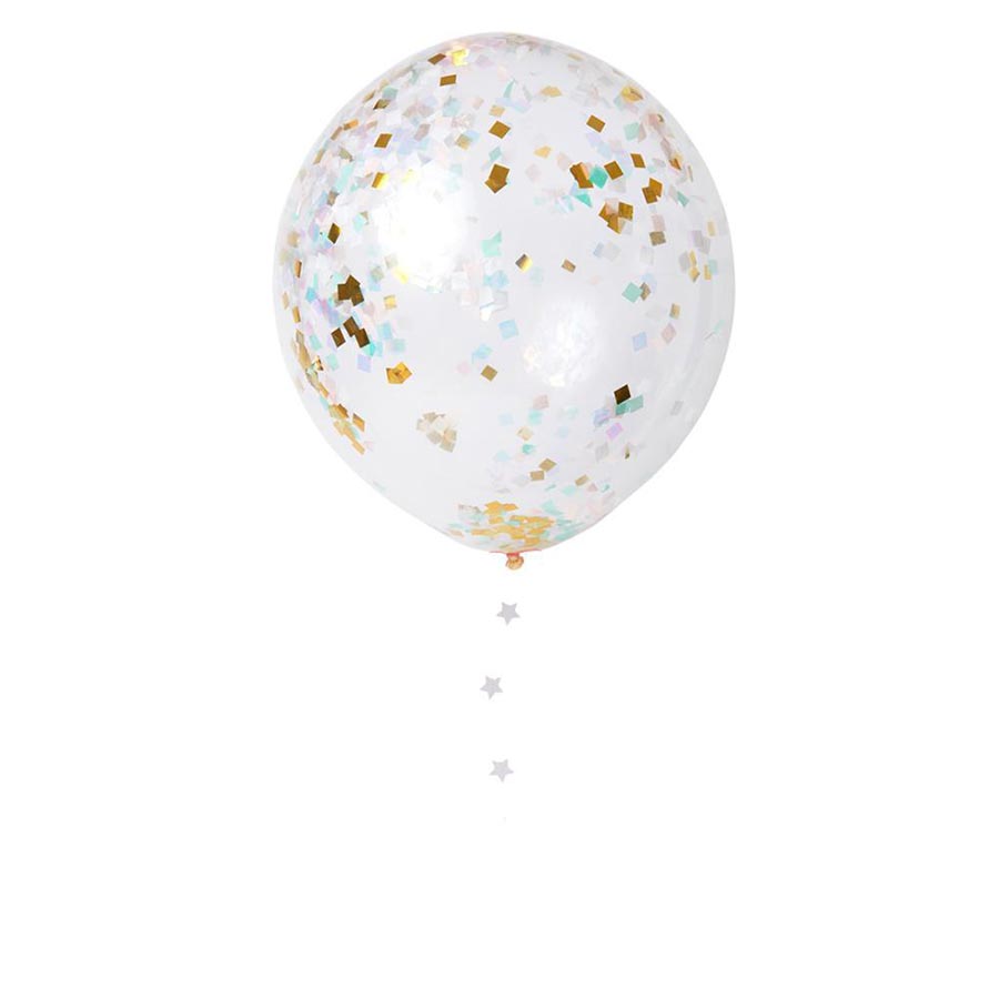 Kit Ballons confettis irisés - Scrapmalin