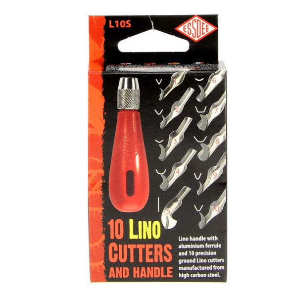 Manche et lot de 10 gouges pour linogravure