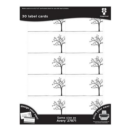 Black Ice - Place Cards - Tree Line