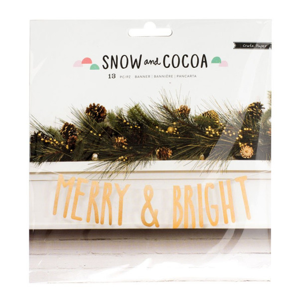 Snow & Cocoa - Bannière Merry & Bright