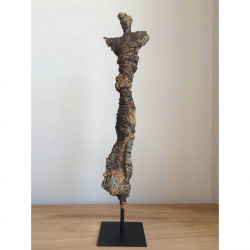 Socle noir en métal - 12 x 12 x 13 cm