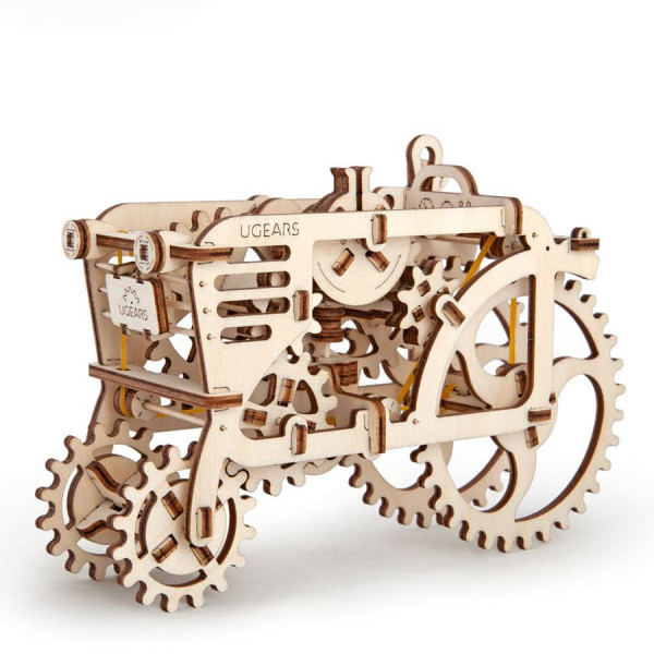 Puzzle mécanique en bois Tracteur - à assembler