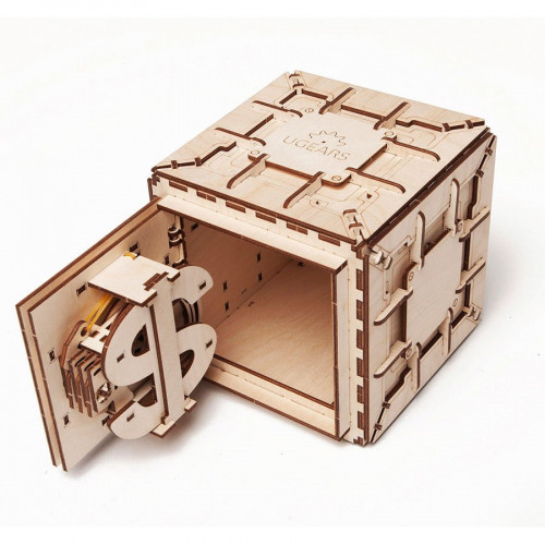 Puzzle mécanique en bois Coffre-fort - à assembler