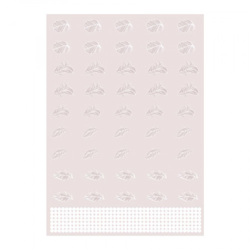 M.Design - Stickers muraux - Arbre à plumes - 2 planches - 49 x 69 cm