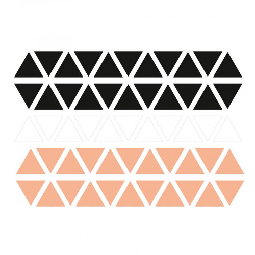 M.Design - Stickers muraux - Triangles - 2 planches - 23 x 35 cm