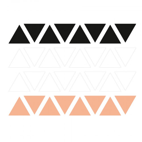 M.Design - Stickers muraux - Triangles - 2 planches - 23 x 35 cm
