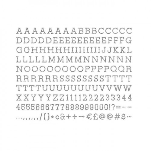 Caractères pour Tableau à messages - métal - 2,5 cm - 188 pcs
