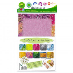 Plaque de texture - numéros 2 - Lot de 10