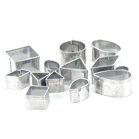 Lot de 26 minis emporte-pièces inox alimentaire, Petites lettres