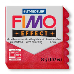 Fimo effect- Rouge pailleté (202)