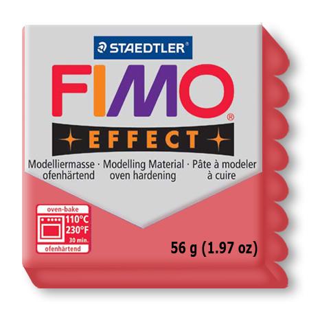 Fimo effect - Rouge translucide (204)