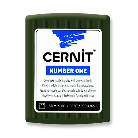 Cernit Number One - Vert olive 56g