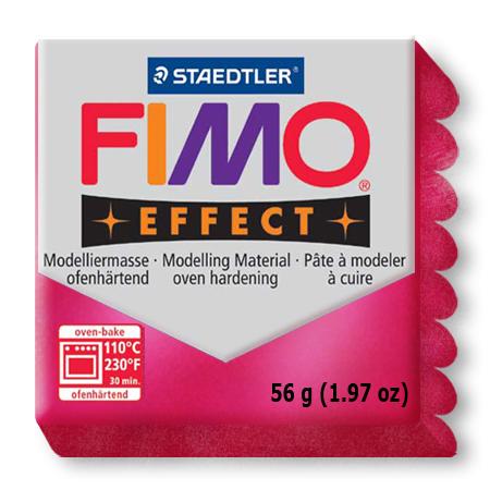 Fimo effect - Rouge rubis métallique (28)