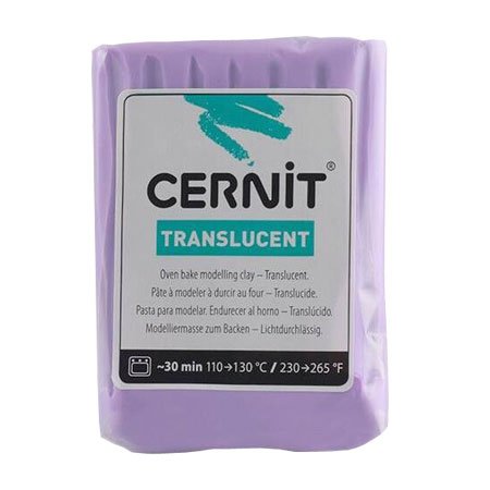 Pâte Polymère Cernit Translucide Violet 56 g